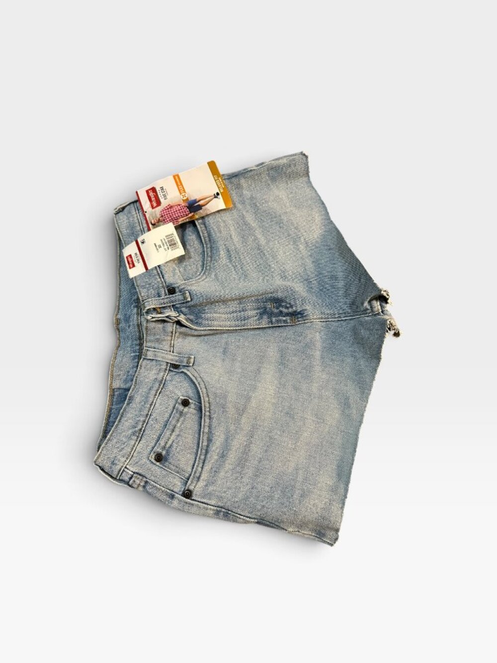 Wrangler Five Star Denim Shorts Size 30 Light Wash NWT Relaxed Fit